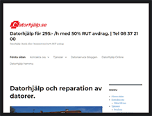 Tablet Screenshot of datorhjalp.se